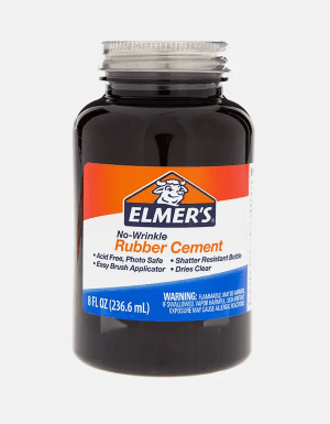 rubber cement bun